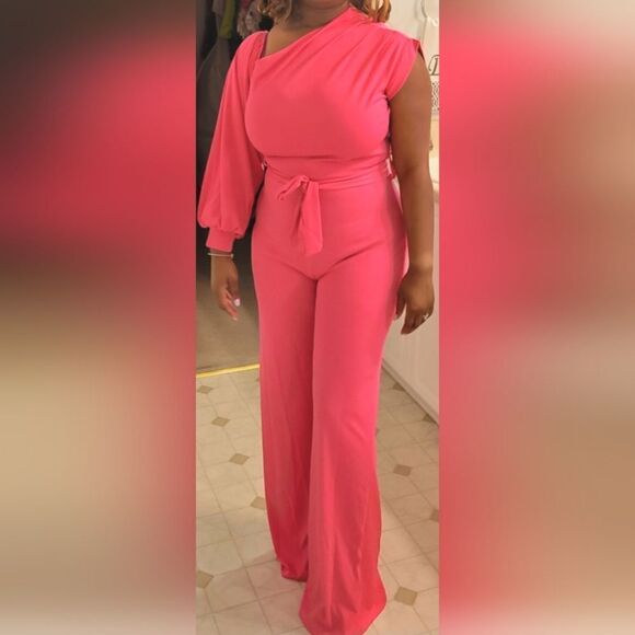 Ladies one Shoulder jumpsuit sz X-large - Picture 5 of 6